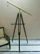 New StyleNautical Floor Standing Brass 39 Inch Telescope With Wooden Tripod Gift