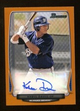 Khris Davis 2013 Bowman Prospects #BPA-KD Rookie RC Auto 110/250 Brewers 55736