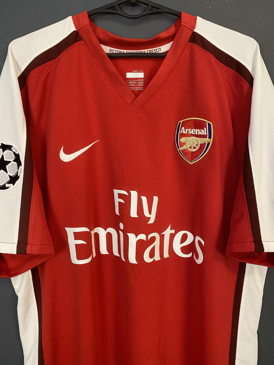 MEN'S FC ARSENAL 2008/2009 ROBIN VAN PERSIE SOCCER FOOTBALL SHIRT