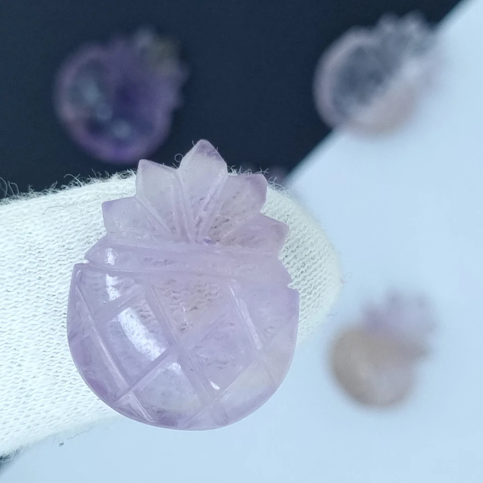 Natural Untreated 20 To 22 mm Pineapple Carved Ametrine 5 Pcs Jewelry 103.70 Ct - Image 4 of 4