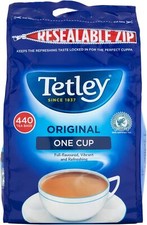 Tetley Tea Bags 440 One Cup Black Tea 0.03 per strip