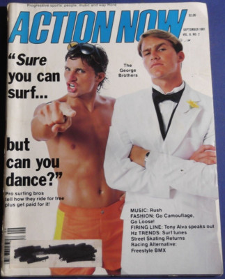 ACTION NOW MAGAZINE-SEPTEMBER 1981  FREESTYLE BMX  CORONA   TONY ALVA  VINTAGE