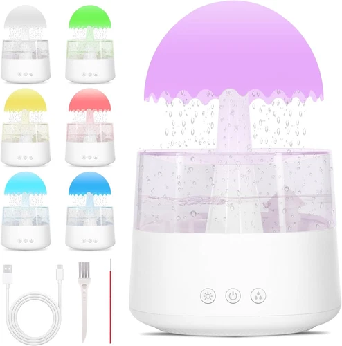Rain Cloud Humidifier Water Drip Diffuser Aromatherapy Humidifier w/ 7 Colors US - Bild 25 von 44