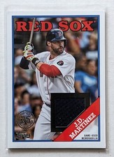 2023 Topps Series 1 J.D. Martinez 1988 Topps Relic #88R-JM Los Angeles Dodgers