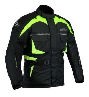 Mens Cordura Textle Motorcycle Jacket Motorbke Armored Waterproof