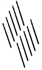 #48 HSS SCREW MACHINE DRILLS W/135 DEG POINT - BLACK - NACHI 563 - 10PC