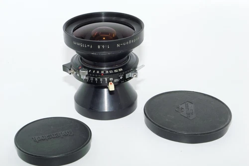 Rodenstock Grandagon-N 115mm f6.8 Wide Angle Lens. Copal 1 Shutter. Covers 5x7.