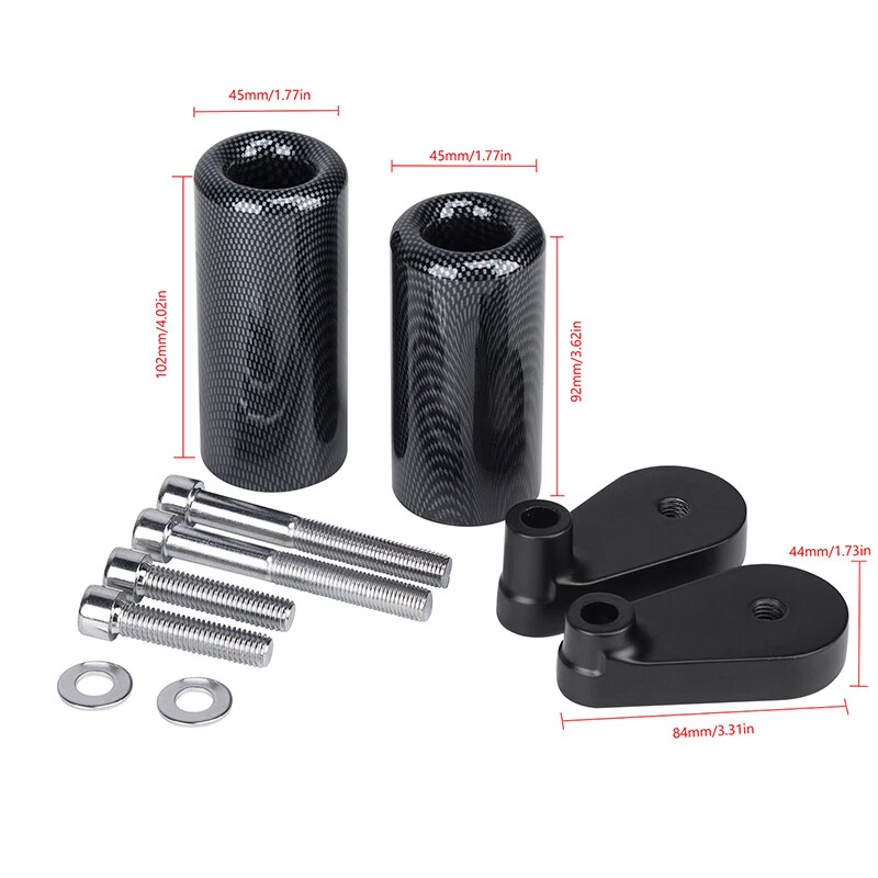 Protector de choque deslizante de marco de fibra de carbono para Yamaha YZF R1 2007-2008 Foto 3 de 4