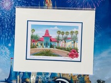 Disney Parks Caribbean Beach Resort Larry Dotson Print NEW 8&rdquo; x 10&rdquo;