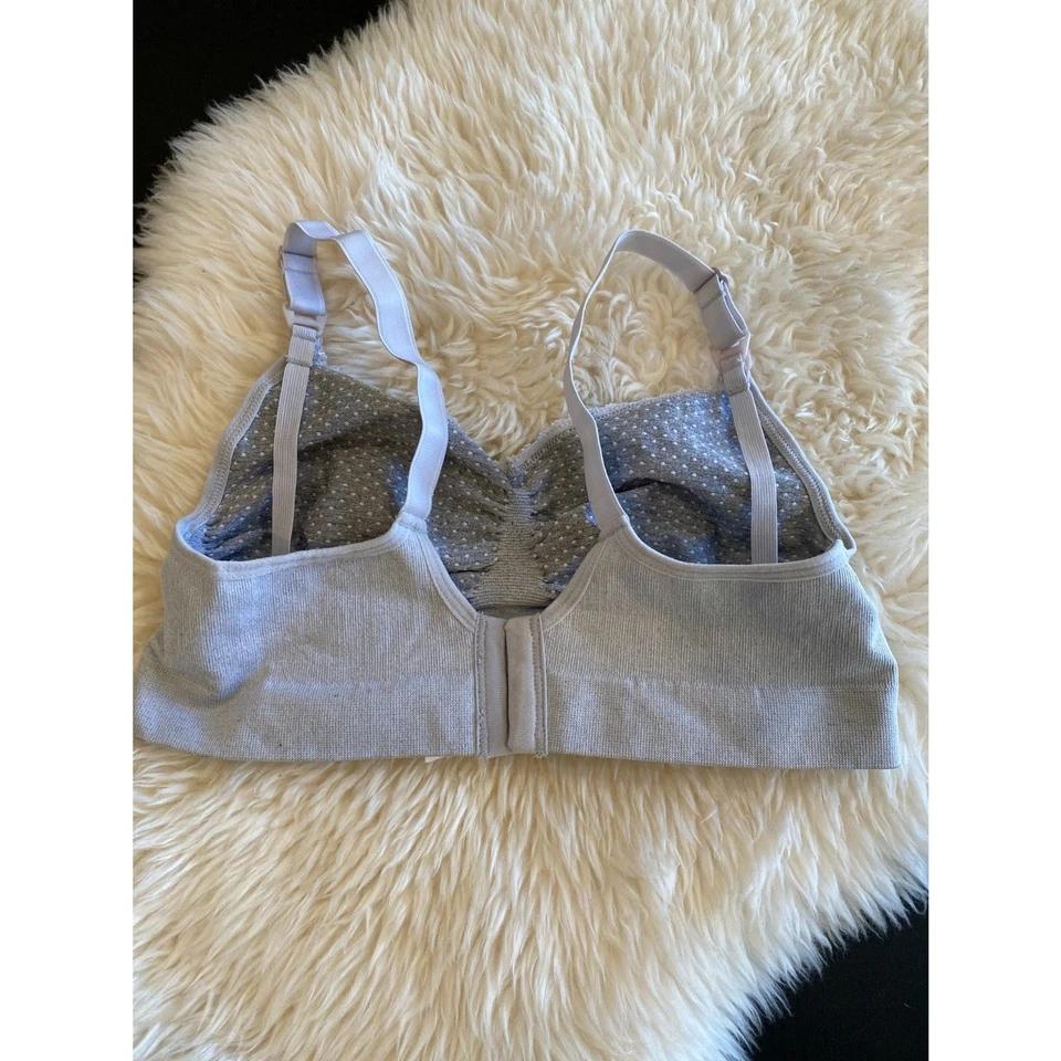Anita Seamless Stretch Nursing Maternity Bra Size Small Gray Dot 5097 - Image 2 of 4
