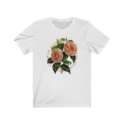 You Belong Among the Wildflowers Tee Shirt - Vintage Flowers
