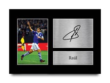 Raul Schalke 04 gerahmte Geschenkideen gedrucktes Autogrammbild für Fußballfans