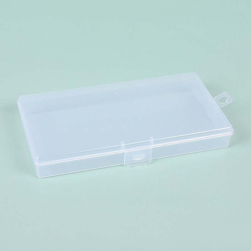 PP Transparent Plastic Large Rectangular PP Empty Box Mask Storage Box ...