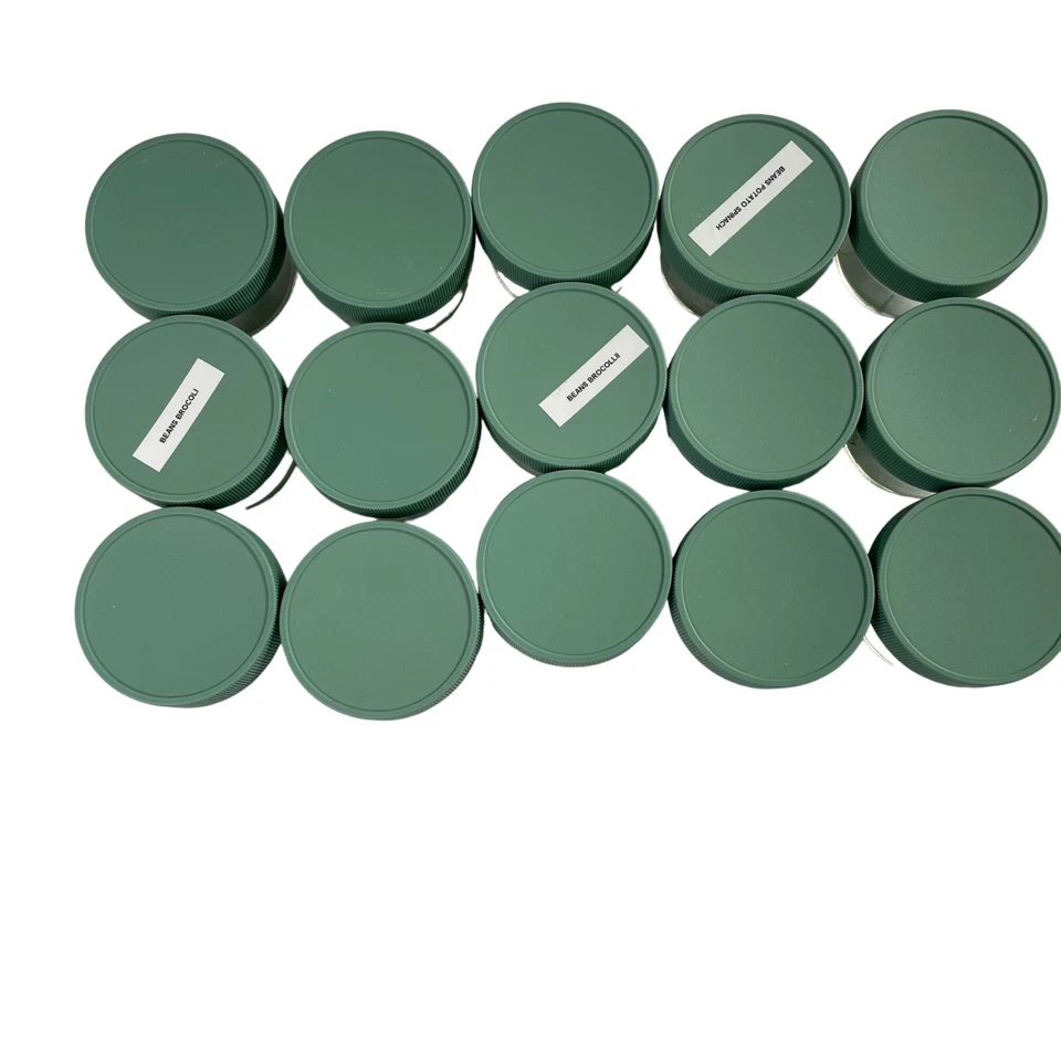 Reusable Baby Food Jars Sage Spoonfuls Quality Glass Storage Containers Lot 15 u - Image 3 of 4