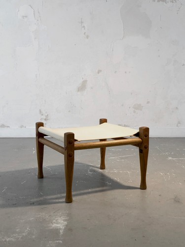 1950 KAARE KLINT SAFARI STOOL TABOURET MODERNISTE Dansk Scandinave Arne Jacobsen - Picture 5 of 7