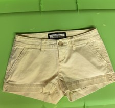 Abercrombie Kids Girl's Chino Casual Twill Shorts Size 10 Yellow EUC WORN ONCE