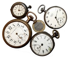 [NC] LOTTO 4 OROLOGI DA TASCA DA REVISIONARE