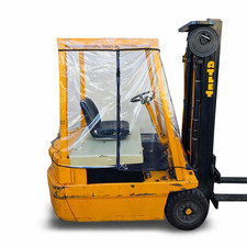Forklift Rain Cover Supersoft clear PVC Made in the UK