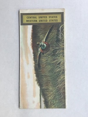 1973 Kerr-McGee  Deep Rock oil company map of Western and Central United States