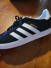 Size 2 PS - adidas Gazelle Low Black Cloud White