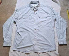 Poncho Shirt Plaid Regular Fit Tech Vented Back Magnetic Pockets Men’’s Large