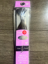 Satin Strands 18 in I-Tip Remy Human Hair Extensions Dark Brown Straight 20