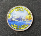 Colorized Kennedy Half Dollar Pearl Harbor USS Oklahoma Capsizes Free Shipping