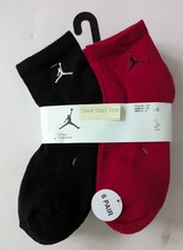 Nike Jordan Cushioned Ankle 6 pack BJ0593 H24 men's red socks sz 6-8 Brand New