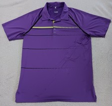 Adidas Golf Men's Size Large Puremotion Cool Max Purple Polo Shirt