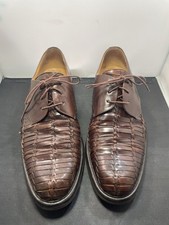 Miguel Angel Men's Brown Lizard Leather Oxford Man's Dress Shoes Size 11.5 M