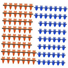 50PCS Fender Flare Clips, Retainer Fastener Rivets, 75495-35010 OrangeBlue