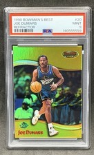 Joe Dumars 1998-99 PSA 9 Bowmans Best Refractor /400 #20 Detroit Pistons HOF