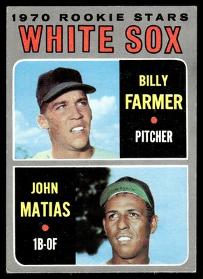 1970 Topps White Sox 1970 Rookie Stars - Billy Farmer/John Matias Rookie Chicago
