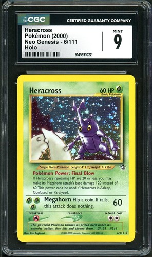 Heracross (Unlimited) graded CGC 9 for sale on eBay