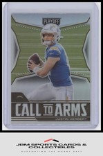 2021 Panini Playoff #CA-JHE Justin Herbert Call to Arms Silver