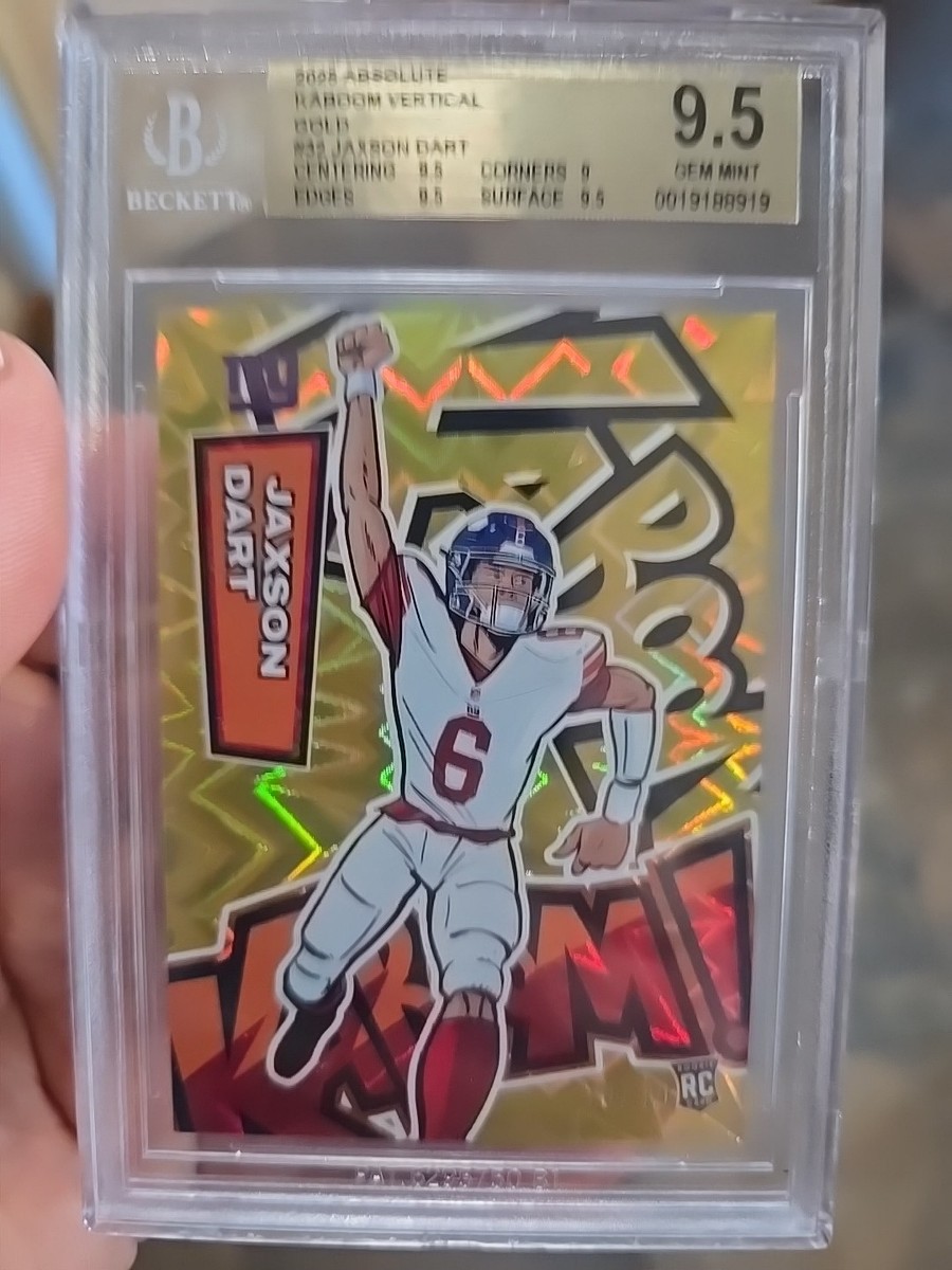 2025 Panini Absolute - Kaboom! Vertical Jaxson Dart #32 Gold /10