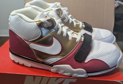 Size 15 - 2015 Nike Air Trainer 1 Mid PRM Jerry Rice Brick Layer 49ers Rare (D)