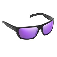 Bajio Palometa Sunglasses, Black Matte Frame, Violet Mirror Polycarbonate Lens