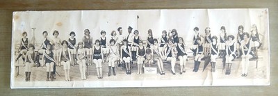 Coca Cola Bathing Girls Panoramic Photo 1924 Sylvan Beach Texas 10x33