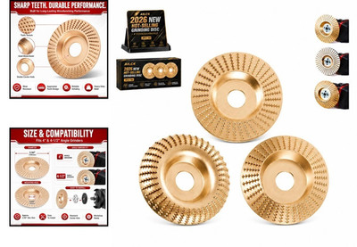 High-Performance Tungsten Carbide Wheel Set for Efficient Wood Grinding Tasks