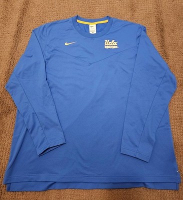 Nike Therma Fit UCLA BRUINS Men's Blue Long Sleeve SHIRT - 2XL