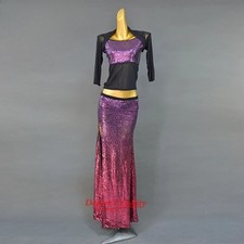 Women Belly Dance Set Oriental Dance Dance Skirt 2pcs Gypsy Skirt Costume Set