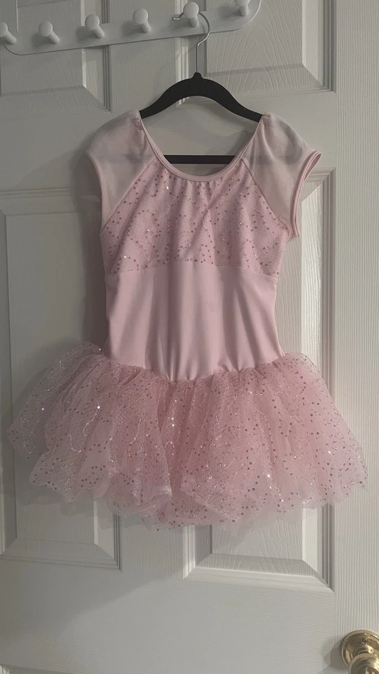 Disfraz de Bailarina Rosa para Niña Actuaciones Vestido Leotardo 3 Guaridas Falda Foto 2 de 3
