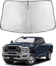 Windshield Sunshade for Dodge Ram 1500 2019-2024 2025 2026, Sun Visor for Front