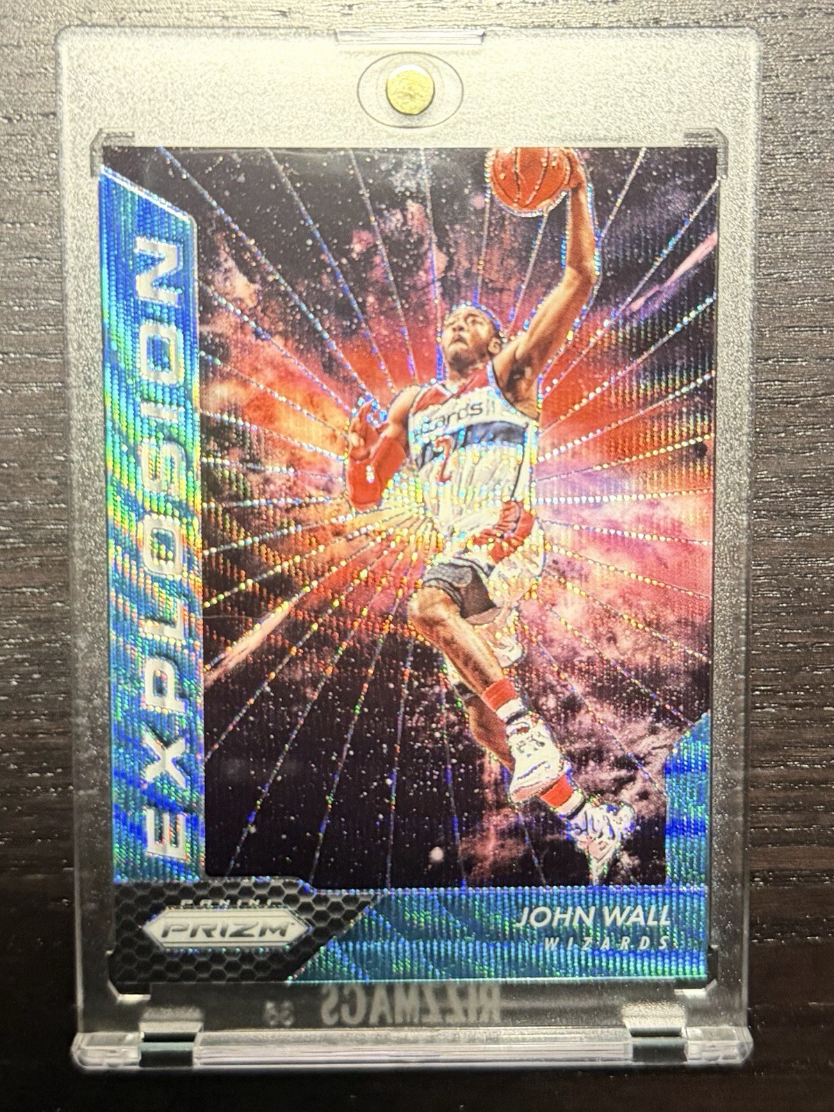 John Wall 2016 Panini Prizm Explosion Teal Wave # /25 Wizards Kentucky Insert