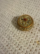 Tiny, unique, bead-jewelled, mini storage (ri...