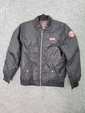 Levi Strauss Boy's Full-Zip Bomber Jacket Coat Blue Size Large 12-13 Yrs.