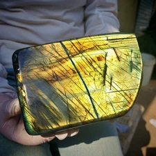 4.29LB Natural Labrador moonstone quartz free form mineral specimen  1950g