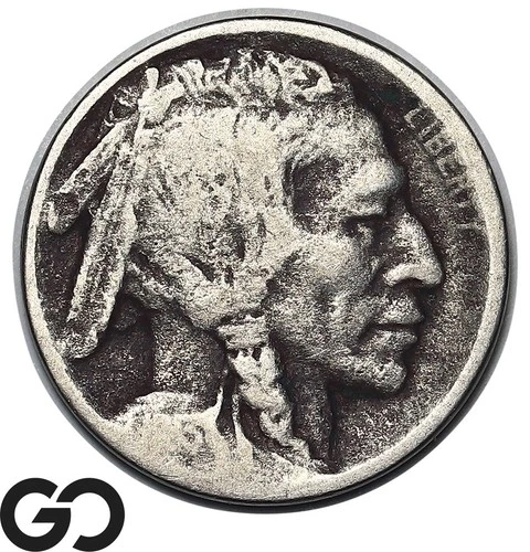 1913-D Buffalo Nickel, Type 2, Better Date In ALL Conditions