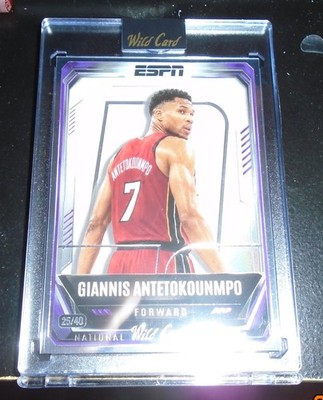 2026 NSCC Exclusive: Wild Card ESPN: Giannis Antetokounmpo #25/40 in Heat Jersey